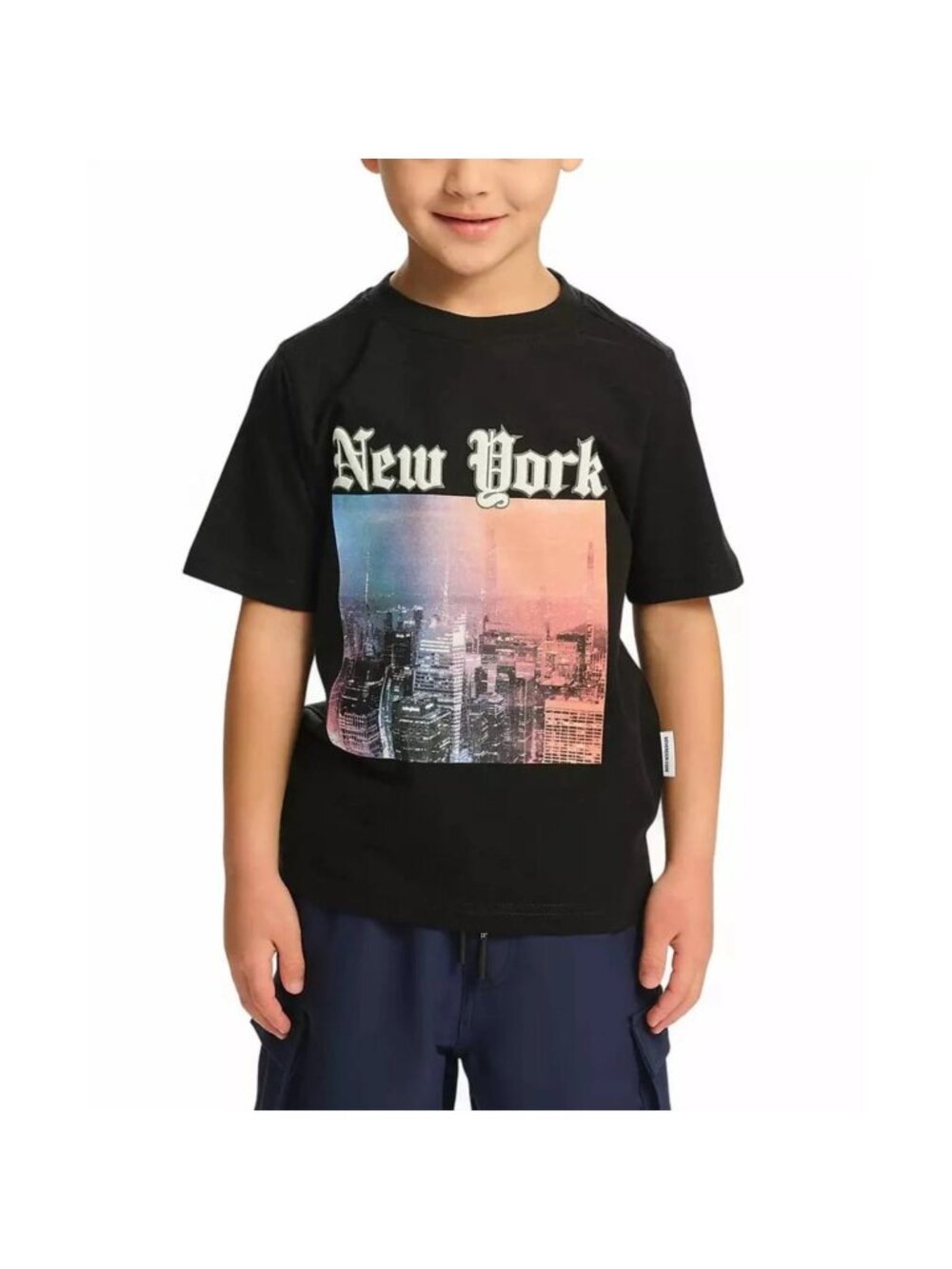NEW Sovereign Code - XS ( 5/6) Boys Kids Short Sleeve New York T-Shirt Black